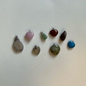 Lot of Natural Stone Pendants